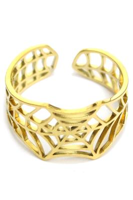 SPIDER WEB CUT OUT RING