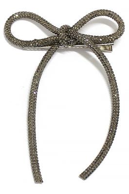 PAVE ENCRUSTED BOW HAIR CLIP