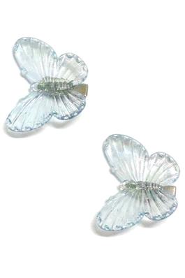 TRANSLUCENT BUTTERFLY HAIR PIN SET