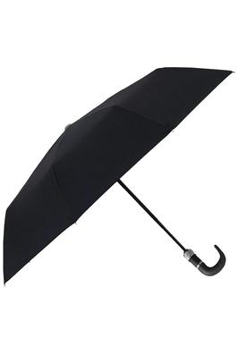 Black Auto Open-Fold 8-Panel Compact Umbrella
