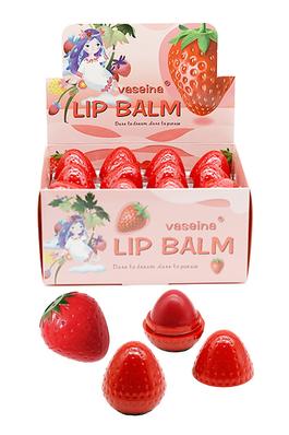 Red Strawberry Soft Touch Round Lip Balm