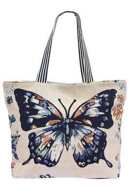 Butterfly Wonderland Tapestry Canvas Tote