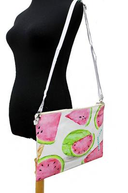 Summer Fun Watermelon Sea Shell Cross Body Bag