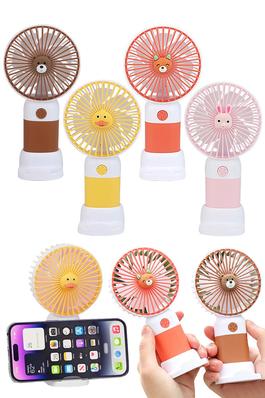 Animal Pals Portable Electric Fan with Phone Dock