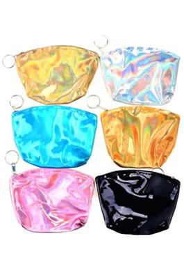 Holographic Single Zip Pouch Coin Purse Bag