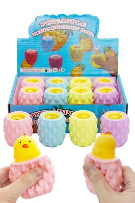 Chicken Pineapple Pop-Up Squishy Toy