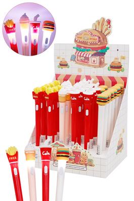 Fast Food LED Light-Up Ballpoint Pen Collection