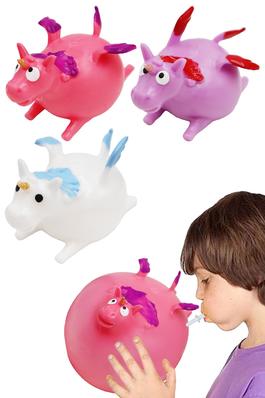 Unicorn Blow-Up Inflatable Squishy Balloon Toy