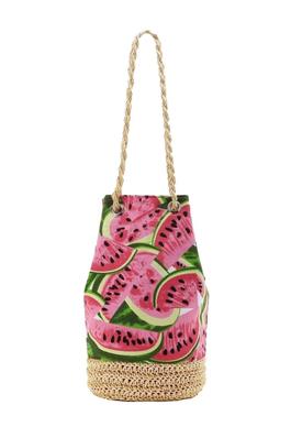 Woven Wicker Watermelon Bag