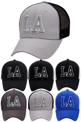LA Los Angeles Cotton Mesh Trucker Hat