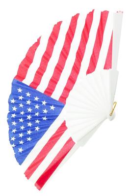 American Flag Oriental Hand-Held Folding Fan
