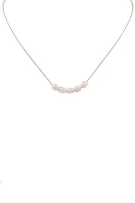 Stainless Steel Fresh Water Pearl Necklace