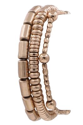 Metal Bead Stretch Bracelet Set