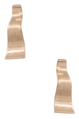 Metal Wave Bar Earrings