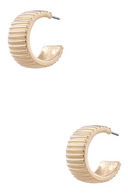 Metal Ring Hoop Earrings