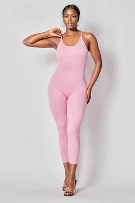 RIBBED BODYCON JUMPSUIT