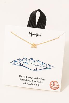 Mini Mountain Pendant Necklace