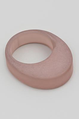 Oval Acrylic Fashion Ring