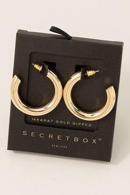 Secret Box 35Mm Hoop Earrings