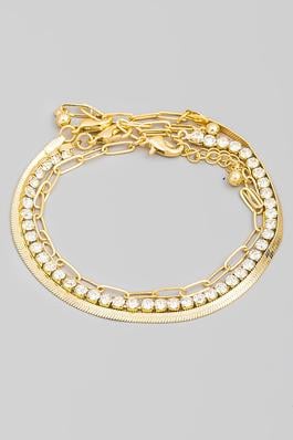 Metallic Spiral Bangle Bracelet