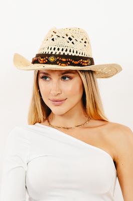 Braided Straw Fashion Cowboy Hat