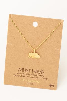 Elephant Pair Necklace
