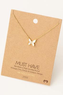 Mini Butterfly Pendant Necklace