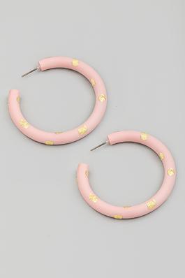 Tube Cutout Hoop Earrings