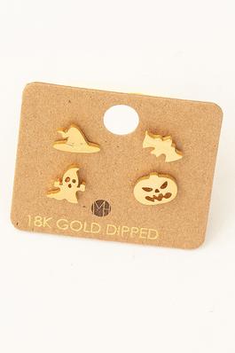 Mini Assorted Halloween Stud Earrings Set
