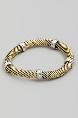 Metallic Color Twist Bracelet