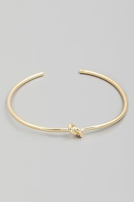 Metallic Knot Cuff Bracelet