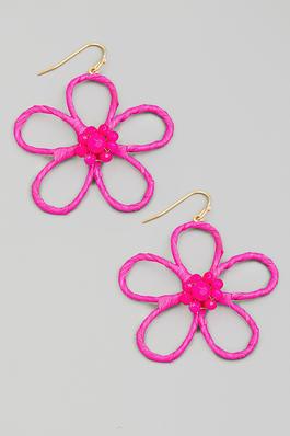 Flower Cutout Drop Earrings