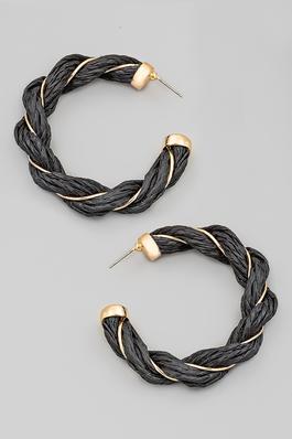 Peace Wire Teardrop Earrings