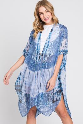 Tie Dye Print Kimono