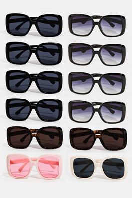 Large Square Lens Sunglasses