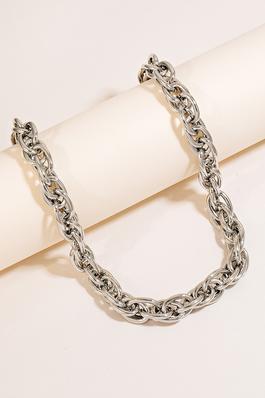 Intricate Cluster Chain Link Necklace