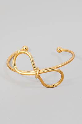 Metallic Knotted Cuff Bracelet