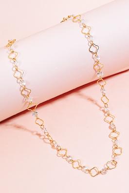 Cubic Zirconia Gems Chain Necklace