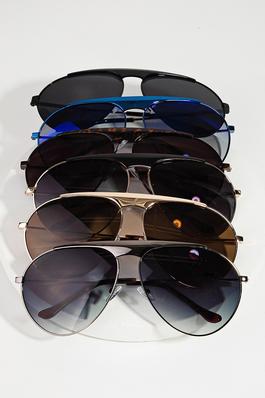 Thin Metal Frame Aviator Fashion Sunglasses