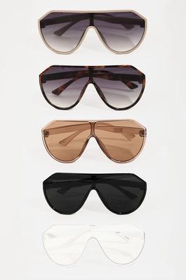 Assorted Shield Sunglasses Set