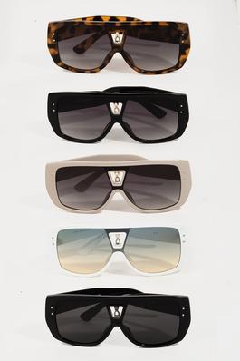 Teardrop Rhinestone Thick Sunglasses Set