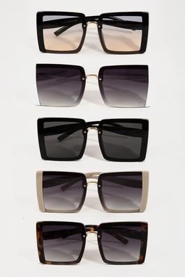 Fashionable Square Frame Sunglasses Set