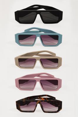 Rectangular Frame Sunglasses Set