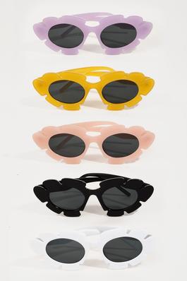 Flower Frame Sunglasses Set
