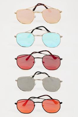 Thin Frame Tinted Sunglasses