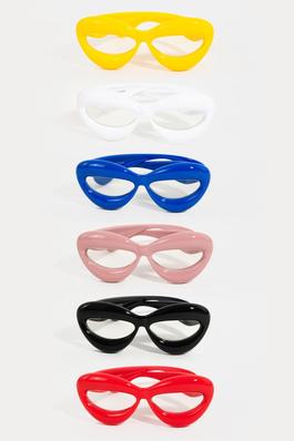 Multi Color Acetate Lips Sunglasses Set