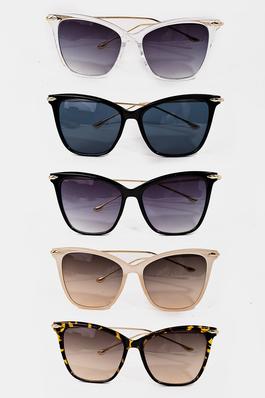 Large Square Cat Eye Sunglasses Set