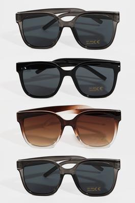 Plastic Frame Square Sunglasses