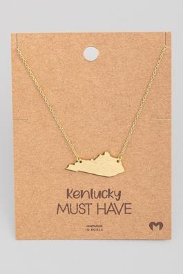 Kentucky State Pendant Necklace