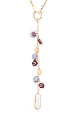 Fringe Beads Long Drop Necklace Set
